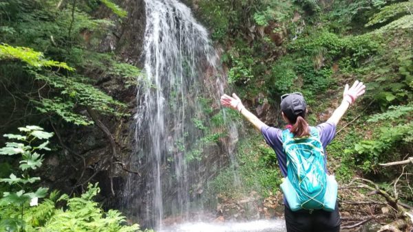 【那岐山】蛇淵の滝Bコースで濡れ場を登り､大神岩Cコースで岩を巡って下山♪